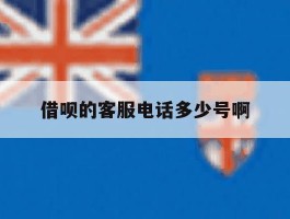 借呗的客服电话多少号啊
