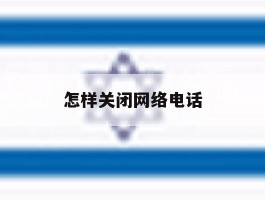 怎样关闭网络电话