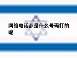 网络电话都是什么号码打的呢