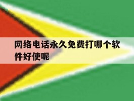 网络电话永久免费打哪个软件好使呢