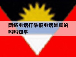 网络电话打举报电话是真的吗吗知乎