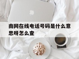 南网在线电话号码是什么意思呀怎么查