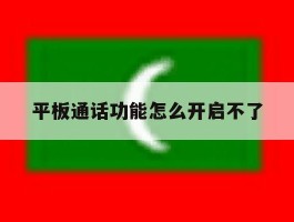 平板通话功能怎么开启不了